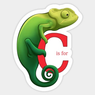 C is for Chameleon Sticker